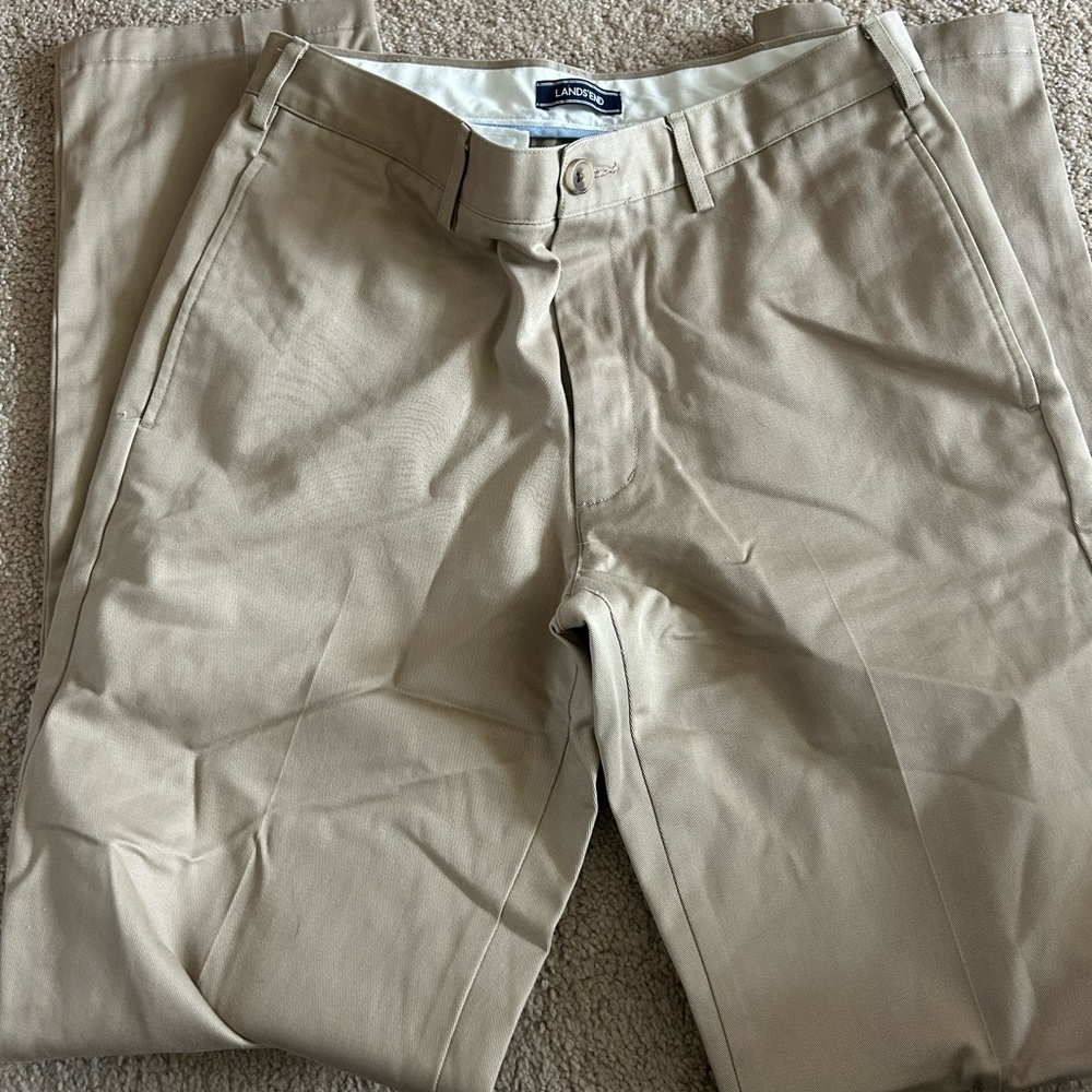 Men’s lands end dress pants size 31